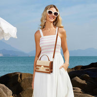 Straw Beach Shoulder & Clutch Bag