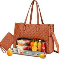 2-in-1 Laptop & Lunch Tote (Black)