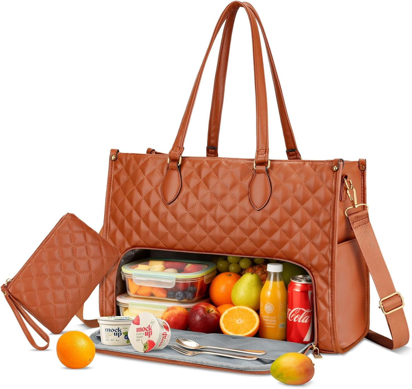 2-in-1 Laptop & Lunch Tote (Black)