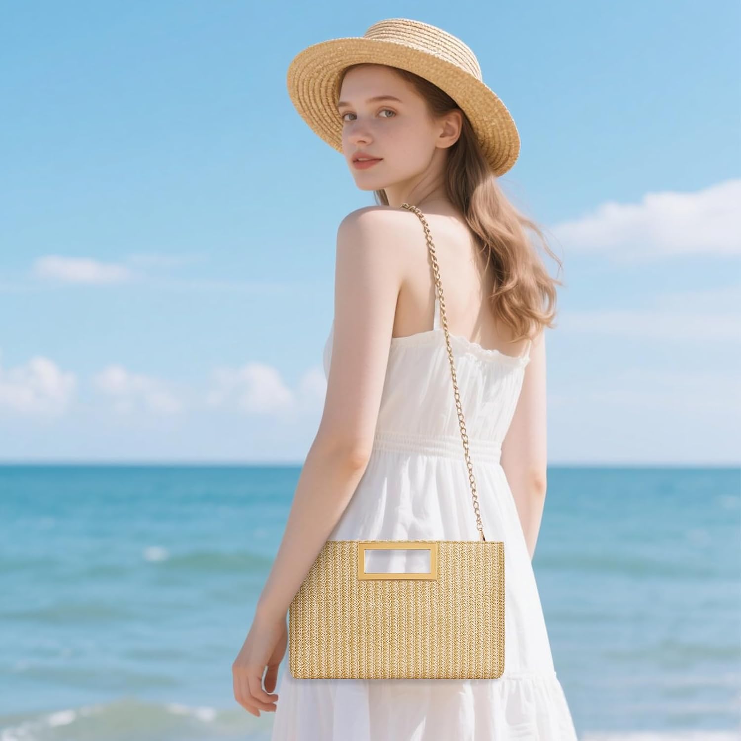 Vegan Leather Formal Clutch Purse