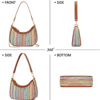 Retro Underarm Hobo Purse