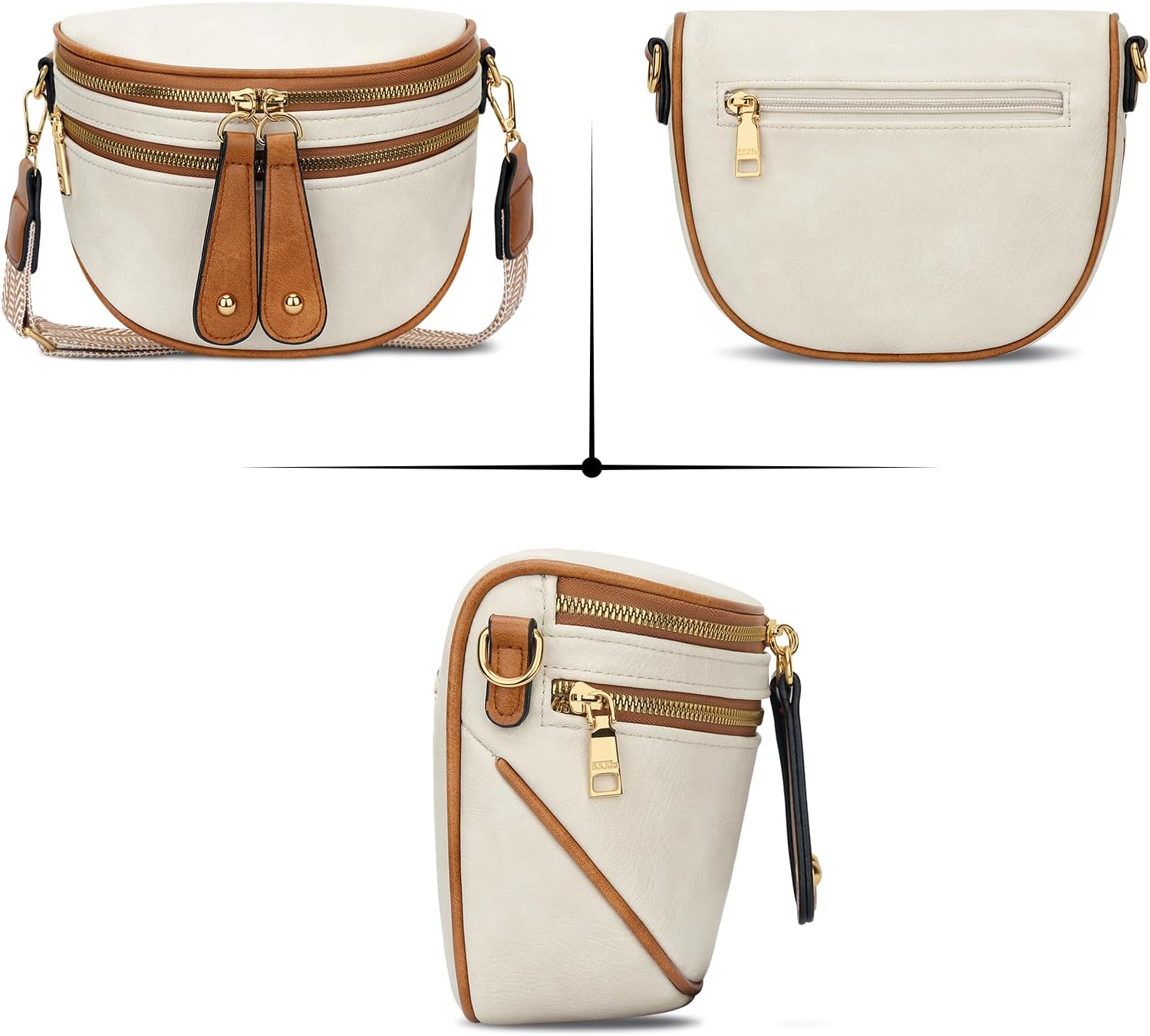 Trendy Leather Sling Crossbody Bag