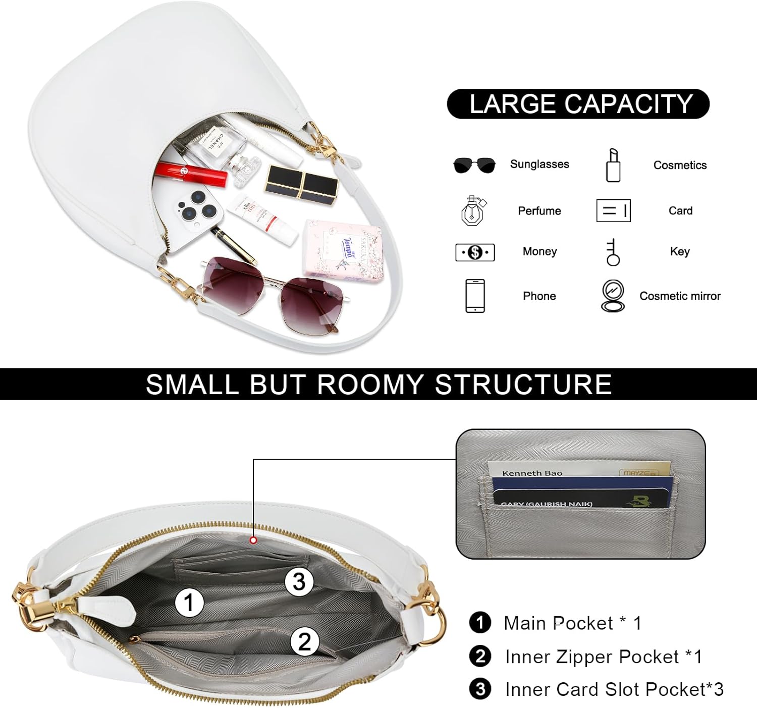 Small Crescent Shoulder Purse