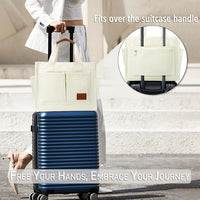 Large Canvas Tote Crossbody Bag