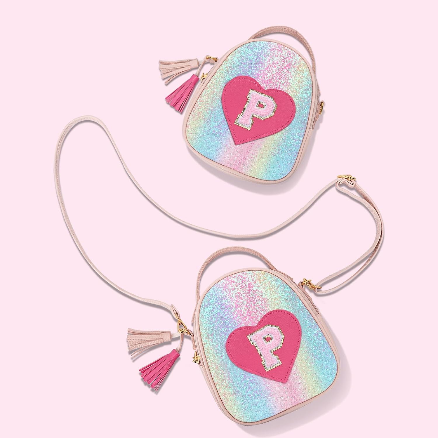 Girls Heart Crossbody Bag (Small)