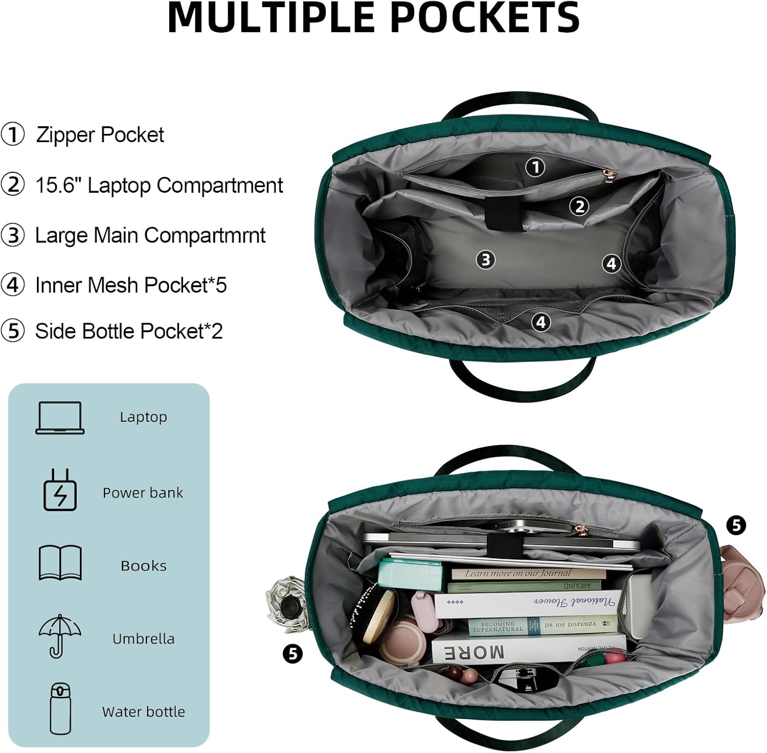 Laptop Tote with Lunch Pocket