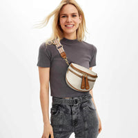 Trendy Leather Sling Crossbody Bag