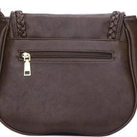 Tassel Flap Saddle Crossbody Bag
