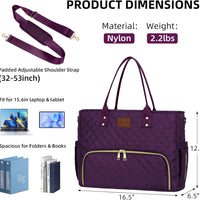 Laptop Tote with Lunch Pocket