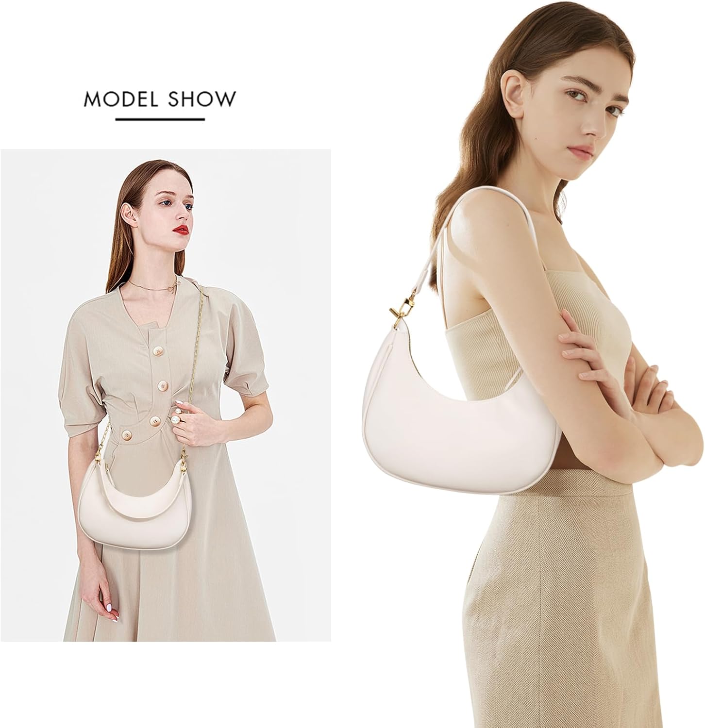 Small Crescent Shoulder Purse