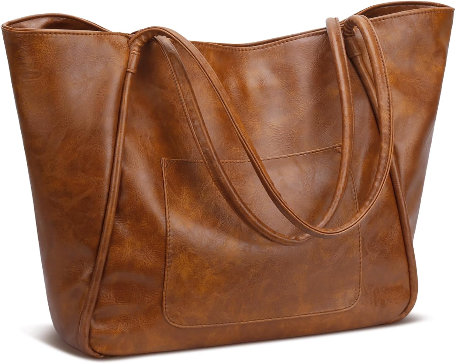 Large Leather Travel Tote Bag