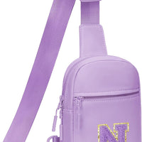 Girls Initial Sling Crossbody Bag