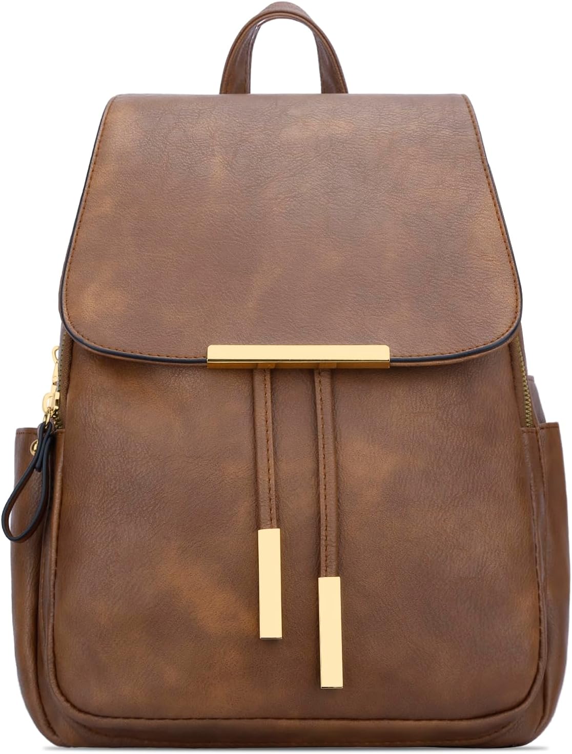 Quilted Leather Backpack Purse