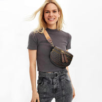 Trendy Leather Sling Crossbody Bag