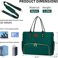 Laptop Tote with Lunch Pocket