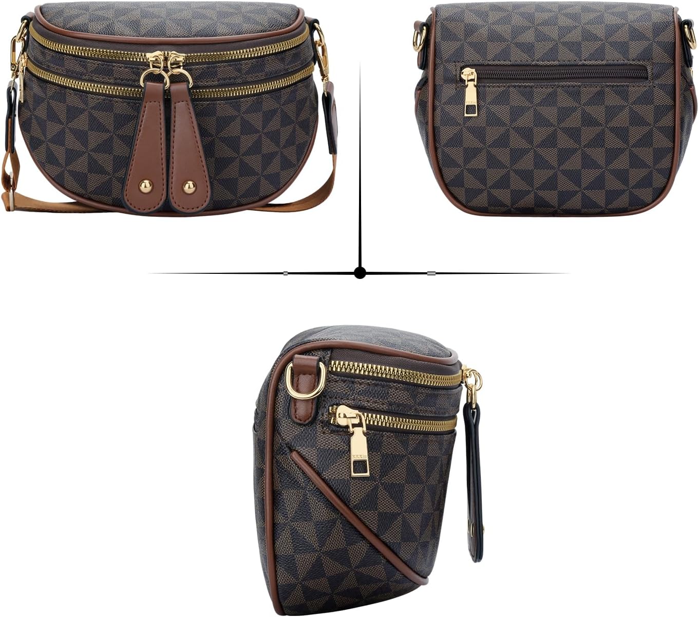 Trendy Leather Sling Crossbody Bag