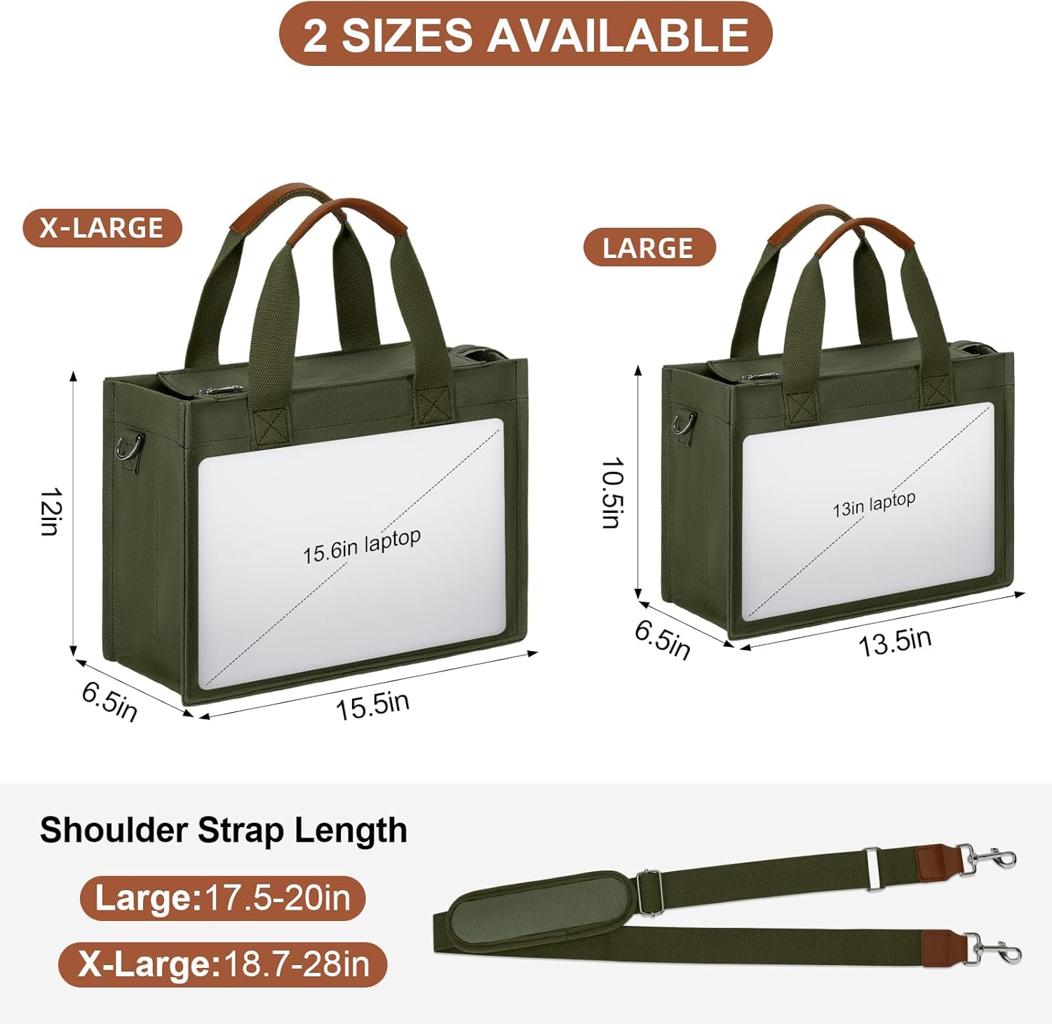 Large Canvas Tote Crossbody Bag