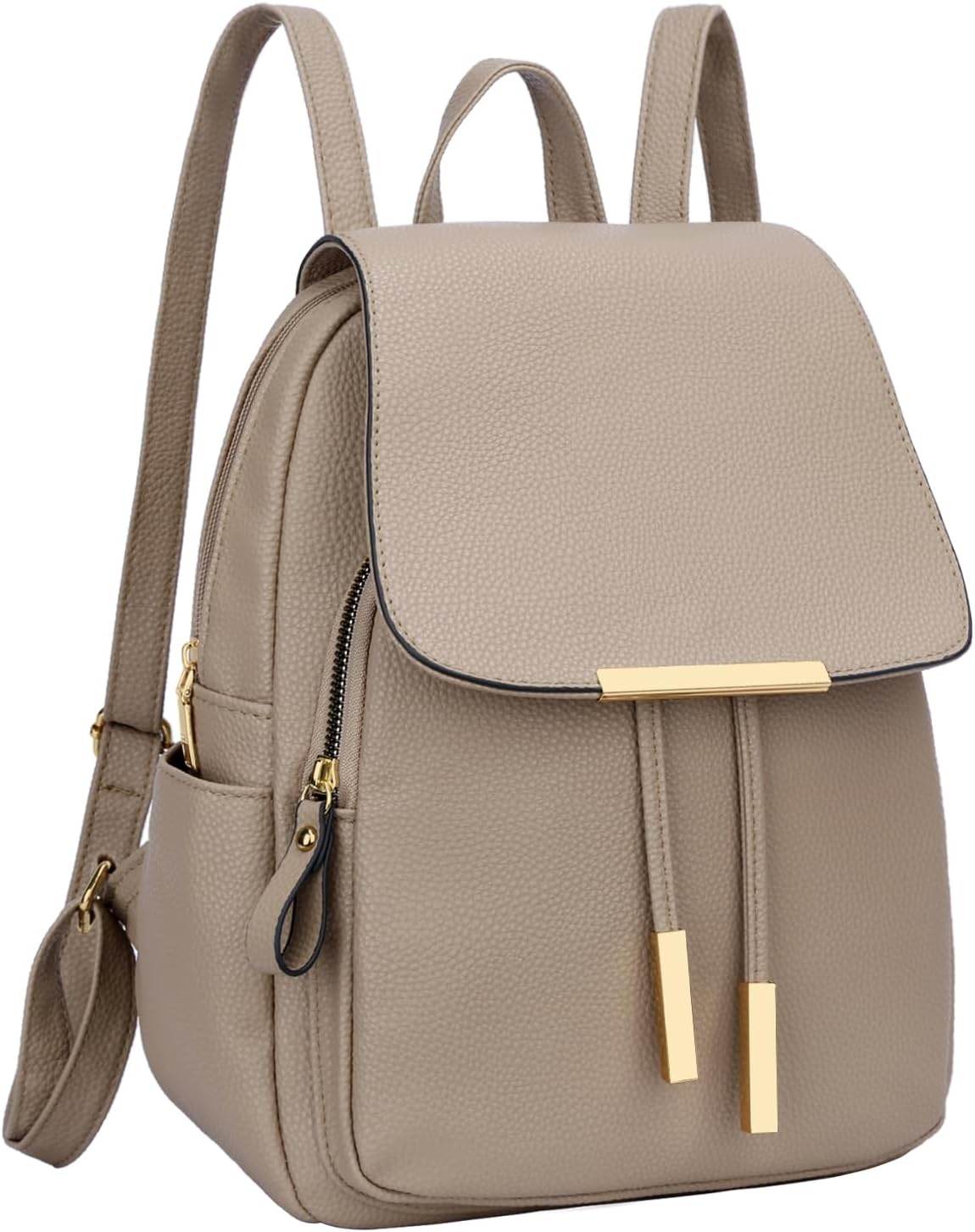 Quilted Leather Backpack Purse