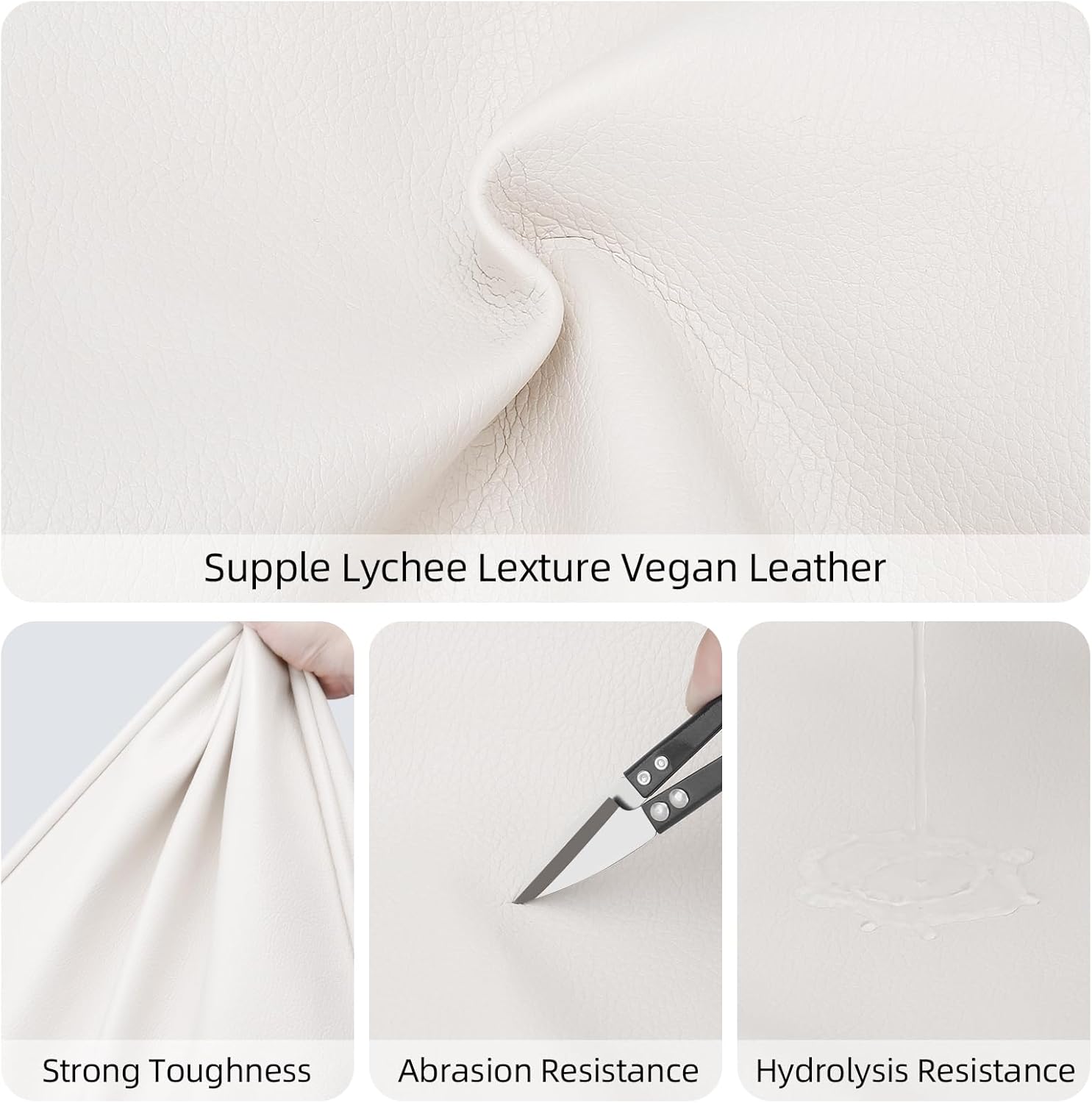 Large Vegan Leather Tote Bag