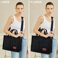 Large Canvas Tote Crossbody Bag