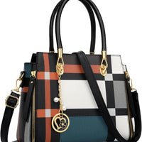 Vegan Leather Satchel Handbag