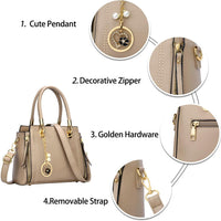 Vegan Leather Satchel Handbag