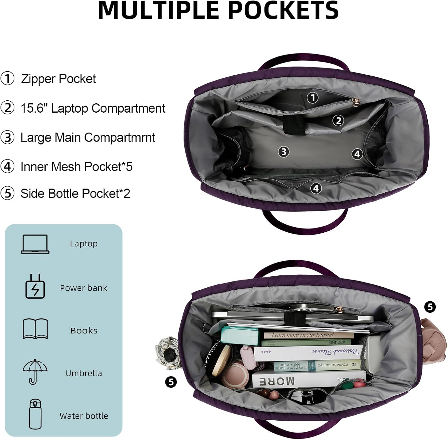 Laptop Tote with Lunch Pocket