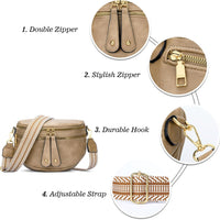 Trendy Leather Sling Crossbody Bag