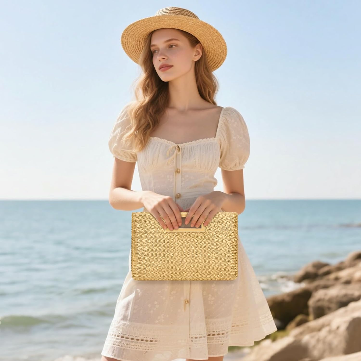 Vegan Leather Formal Clutch Purse