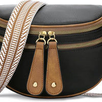 Trendy Leather Sling Crossbody Bag