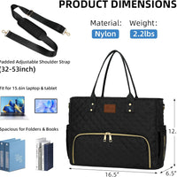 Laptop Tote with Lunch Pocket