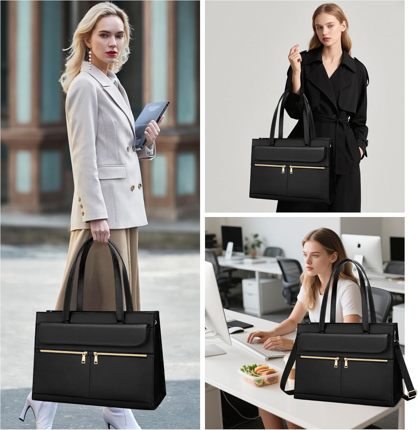 2-in-1 Laptop Lunch Tote Bag