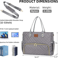 Laptop Tote with Lunch Pocket