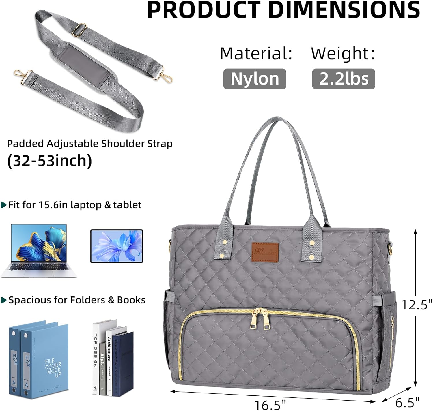 Laptop Tote with Lunch Pocket