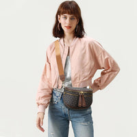 Trendy Leather Sling Crossbody Bag