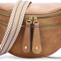 Trendy Leather Sling Crossbody Bag