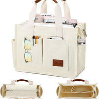 Large Canvas Tote Crossbody Bag