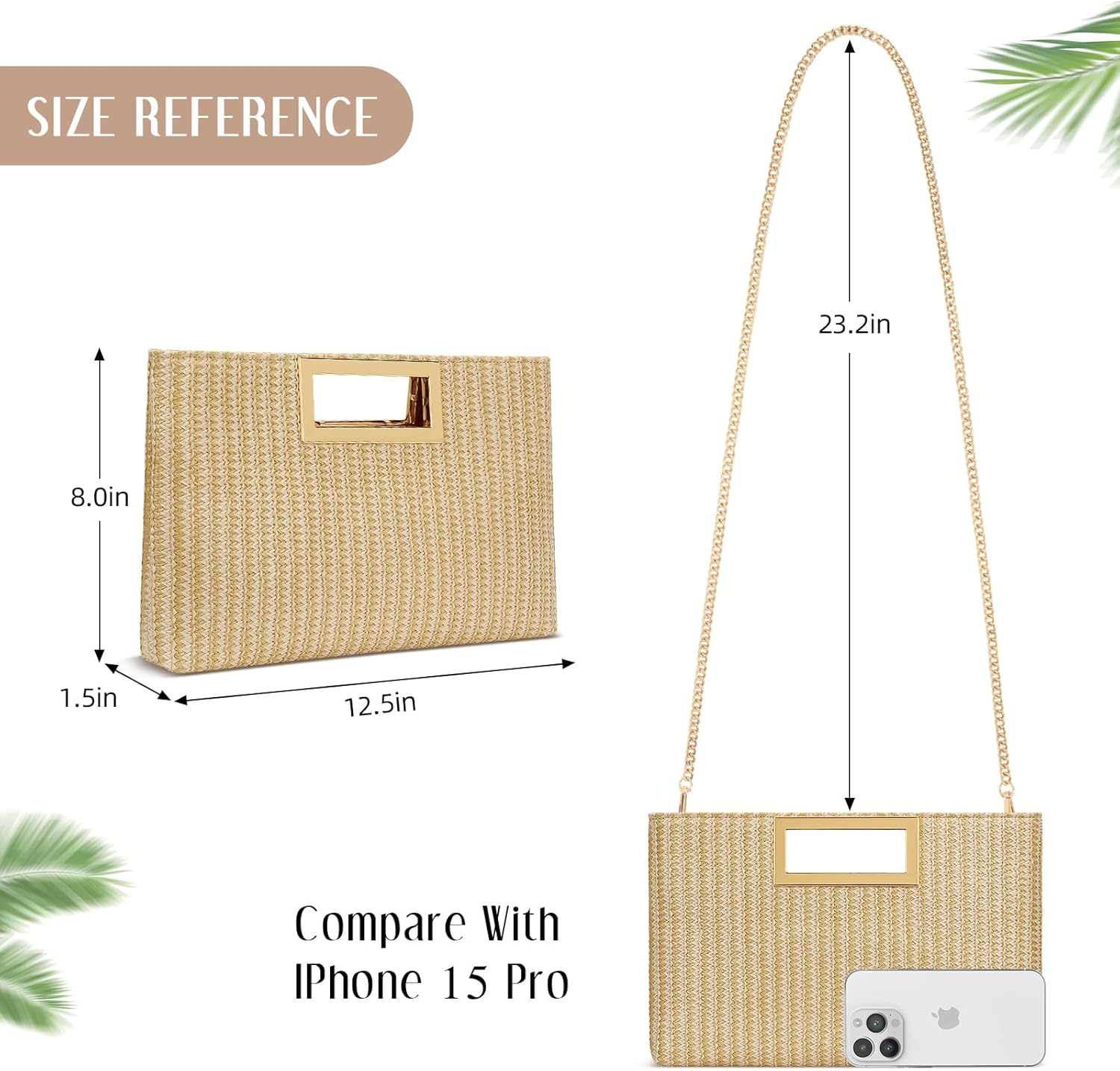 Vegan Leather Formal Clutch Purse