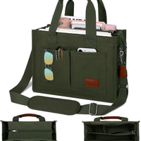 Large Canvas Tote Crossbody Bag