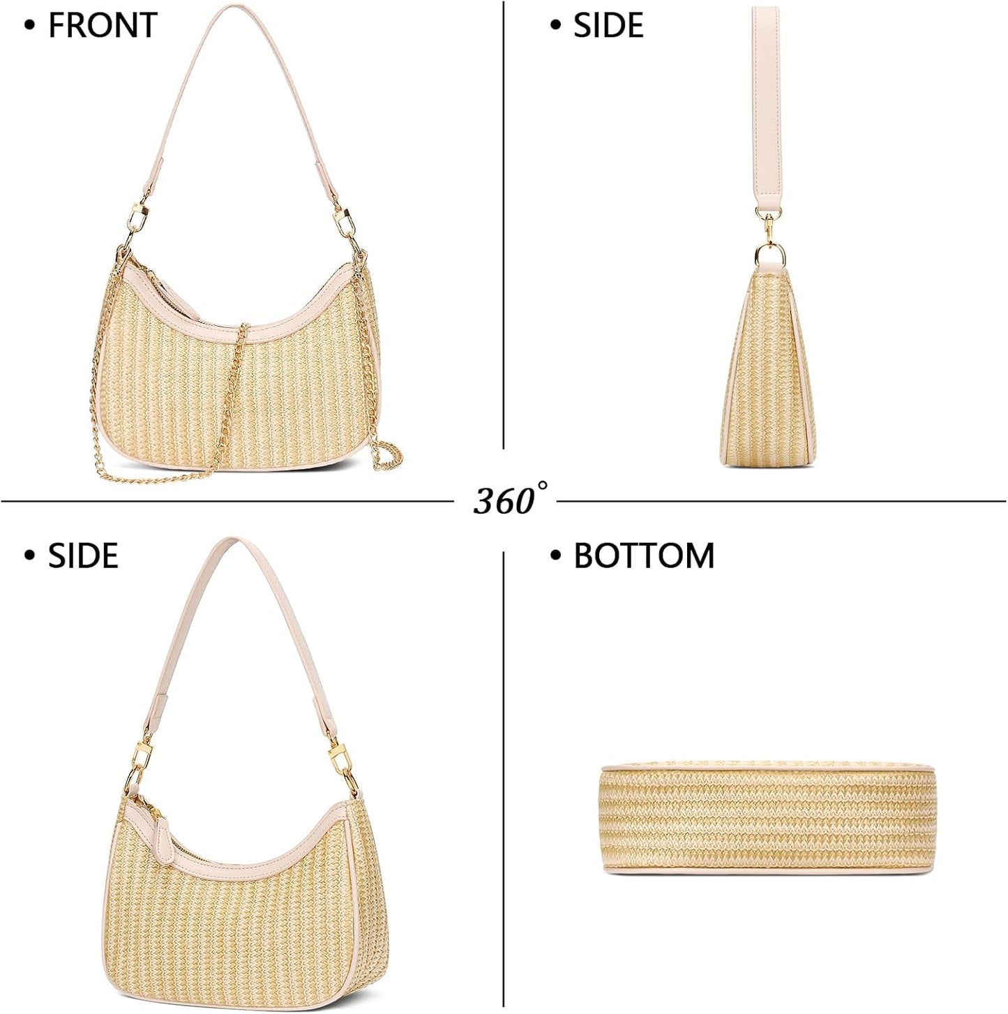 Retro Underarm Hobo Purse