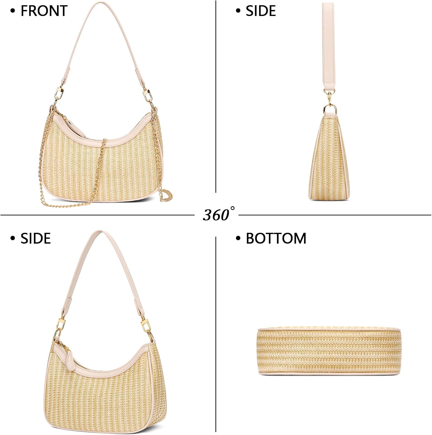 Retro Underarm Hobo Purse