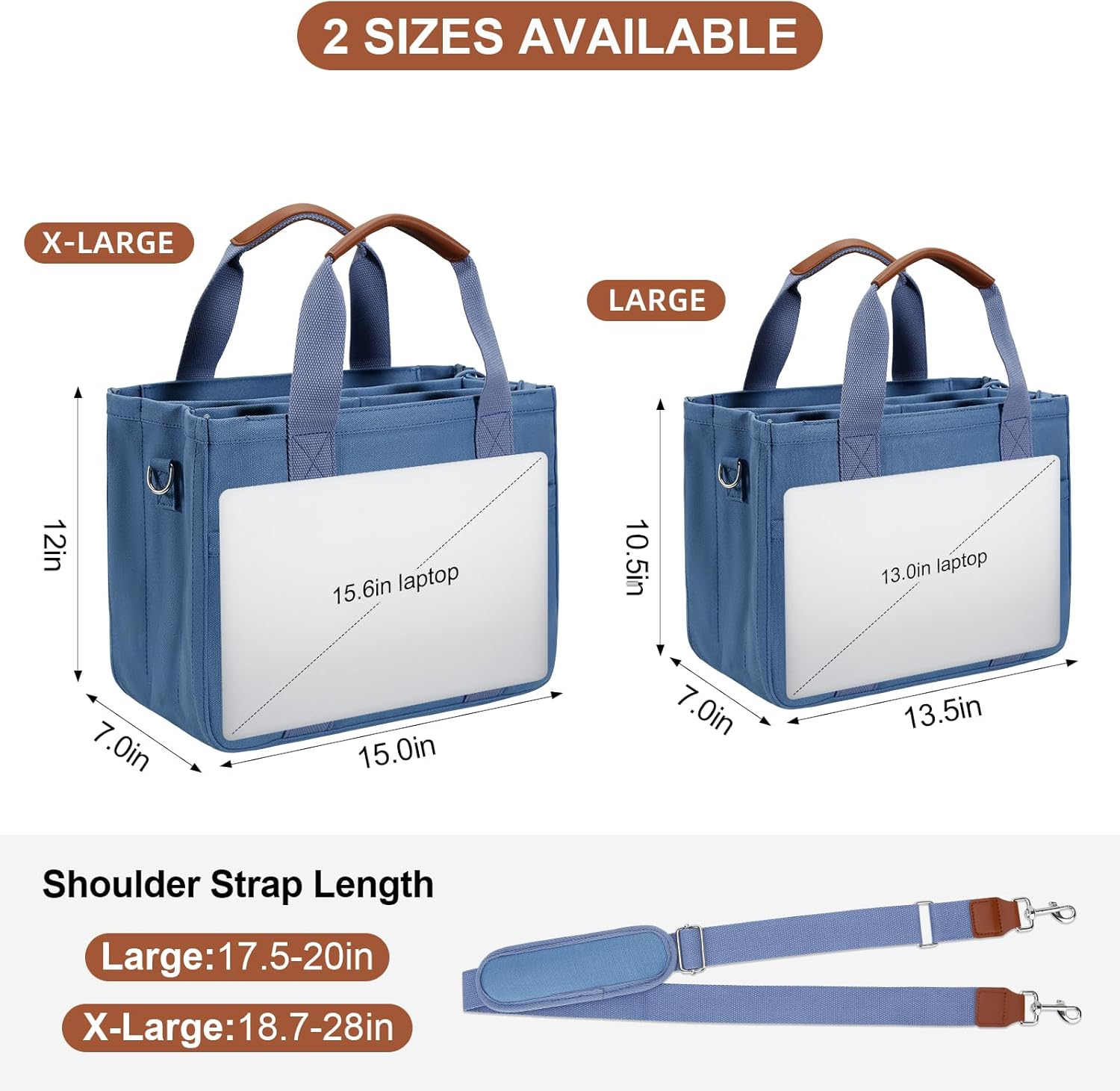 Canvas Crossbody Tote with Pockets