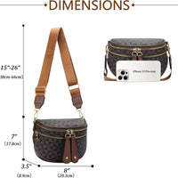 Trendy Leather Sling Crossbody Bag