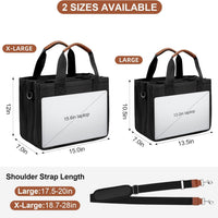 Canvas Crossbody Tote with Pockets