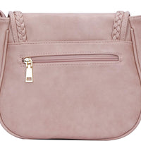 Tassel Flap Saddle Crossbody Bag