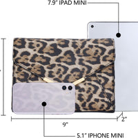 Faux Leather Envelope Clutch