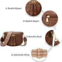 Trendy Leather Sling Crossbody Bag