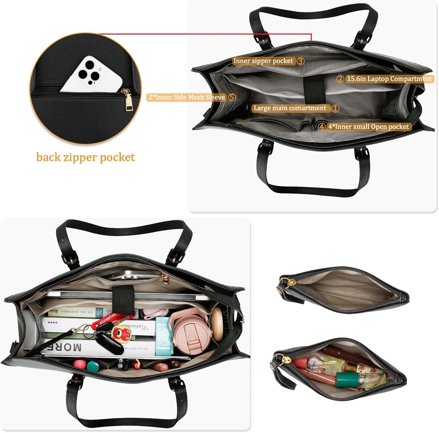 Laptop & Lunch Work Tote Bag