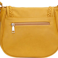 Tassel Flap Saddle Crossbody Bag