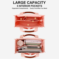 Large Canvas Tote Crossbody Bag